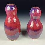 Decorative pottery vases rustic clay vases artistic luxury handmade vases artistic centerpieces dinnerware stoneware - Red - item vase bottle set of two - item 3844 - Image 2