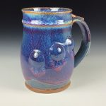 Handmade Ceramic Coffee Mug:  Purple Glazed Bump Stoneware Pottery - item 3163