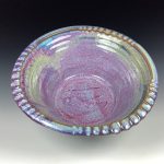 Handmade ceramic artisanal pottery bowls dinnerware stoneware serving bowls centerpiece - Medium purple - item 2991
