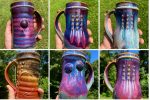 Handmade Ceramic Coffee Mug:  Purple Glazed Bump Stoneware Pottery- - item 3165 - Image 5