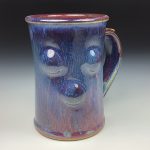 Handmade Purple Bump Stoneware Mug: Slip Dotted Ceramic Coffee Cup - item 3493 - Image 3